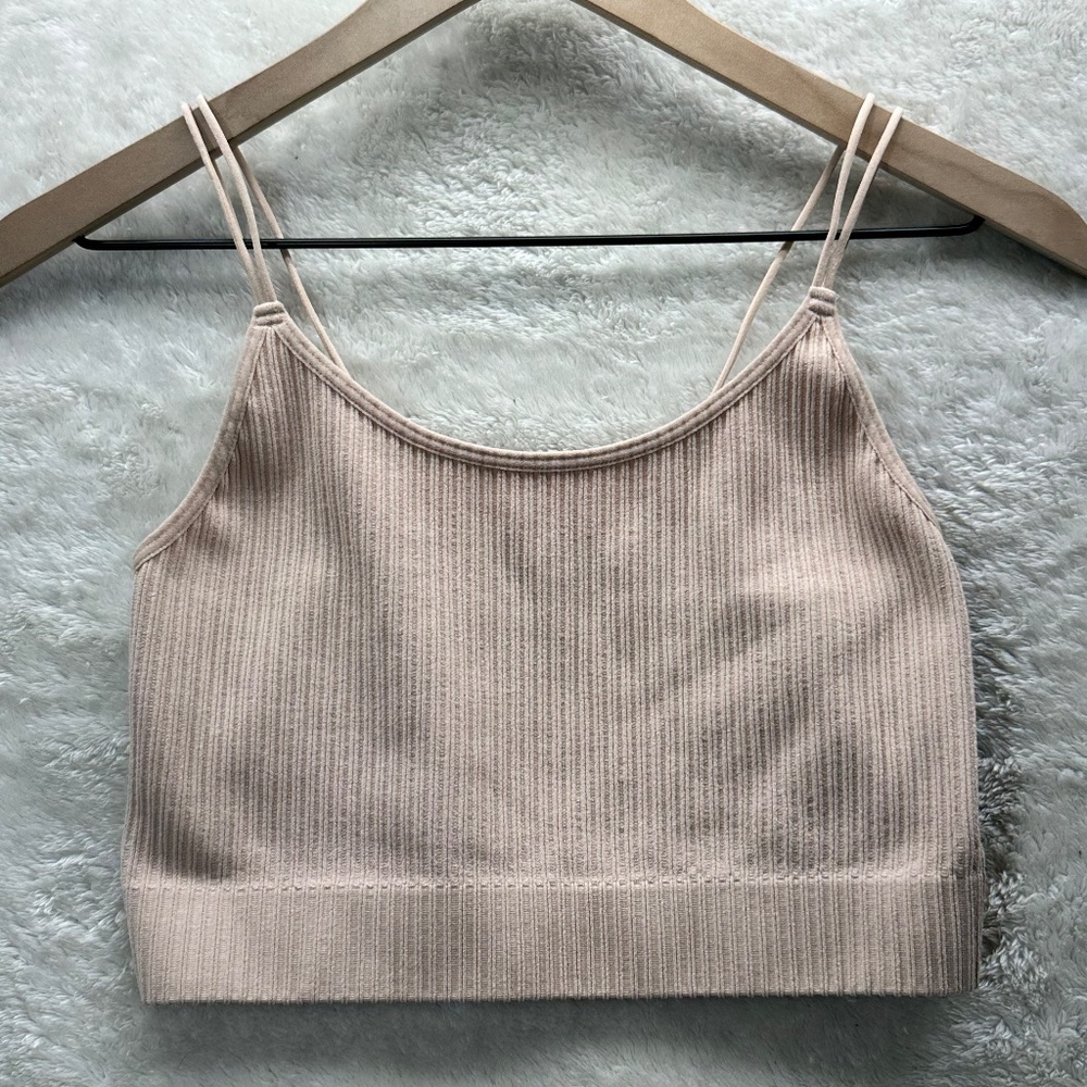 J.o & Co Tank Top Spaghetti Strap Cropped